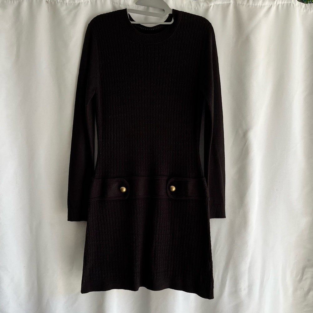 iZ Byer black knit dress